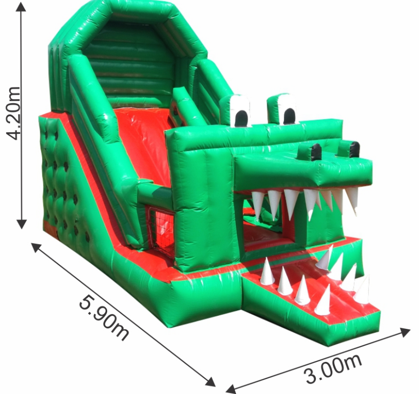 Nº 01: Tobogã Inflável Jacaré